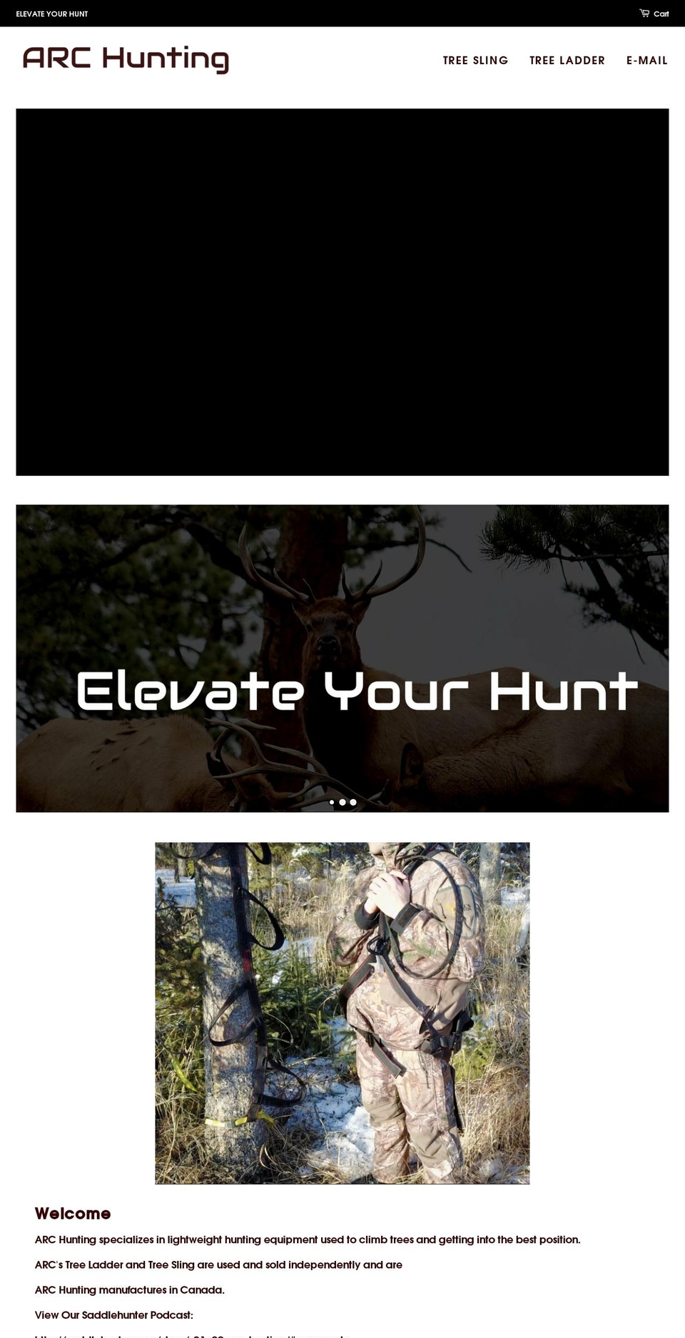 archunting.ca shopify website screenshot