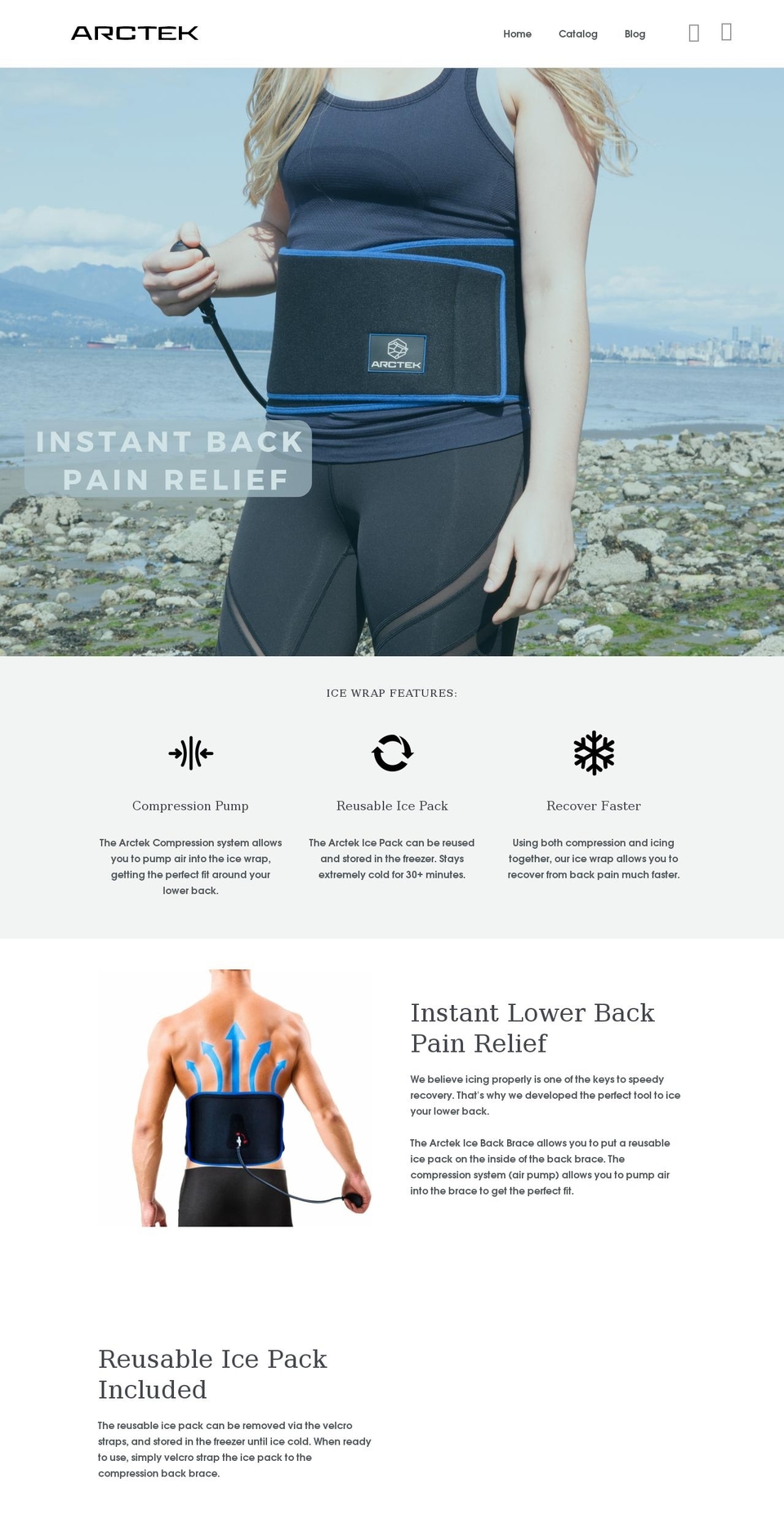 arctekrecovery.com shopify website screenshot