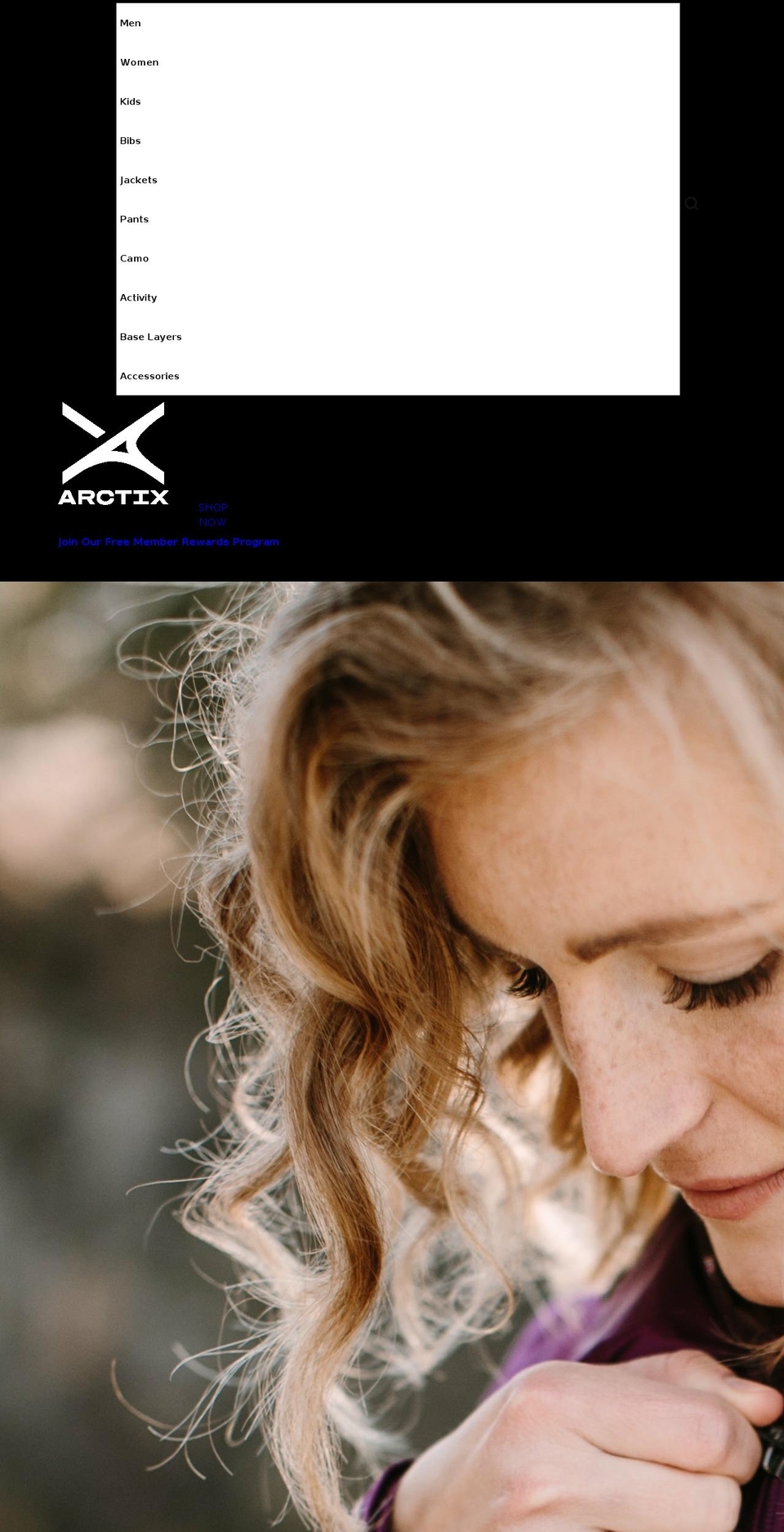 arctix.com shopify website screenshot