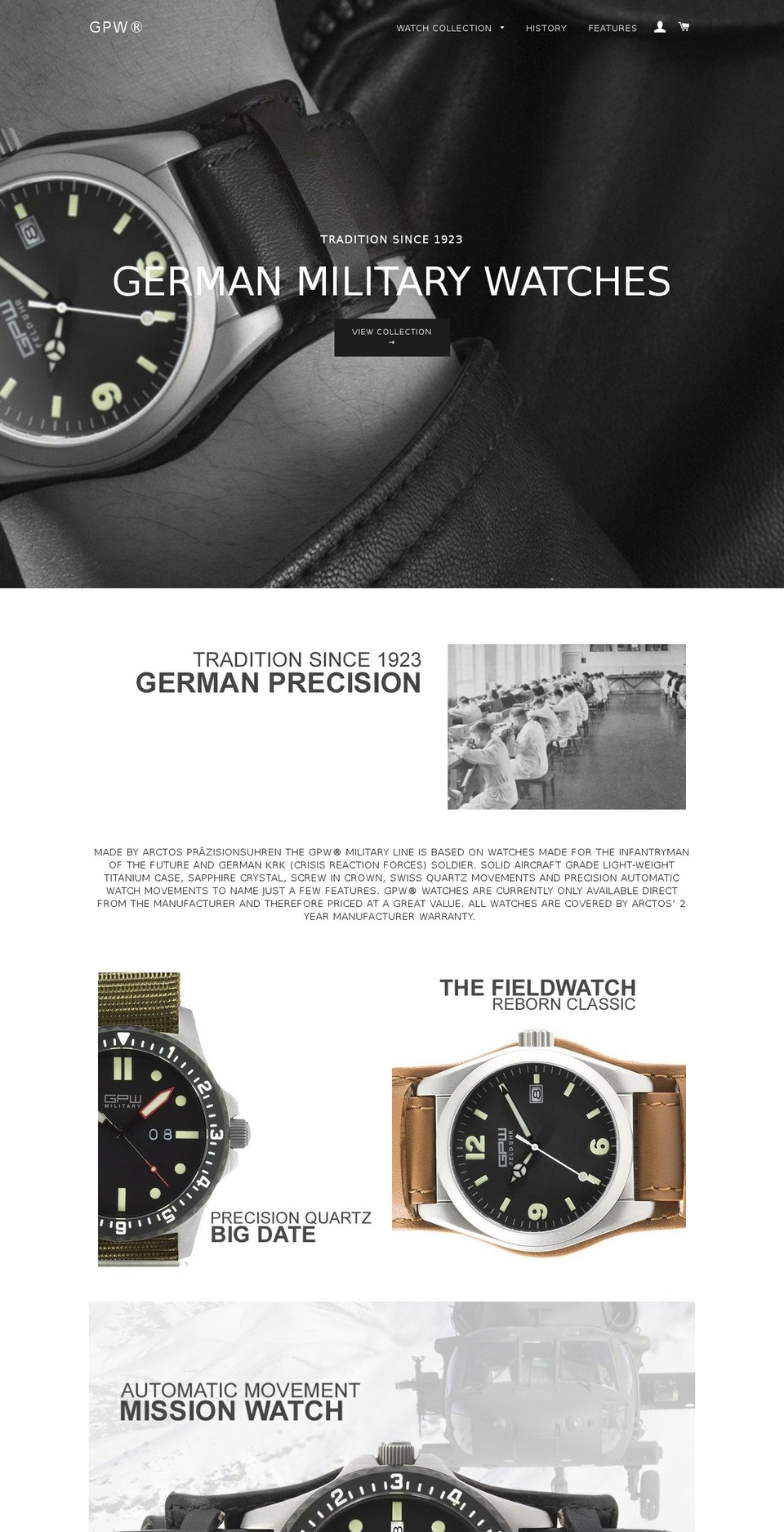arctoselite.com shopify website screenshot