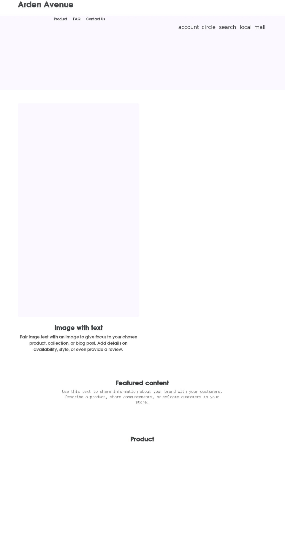 arden-ideas.myshopify.com shopify website screenshot