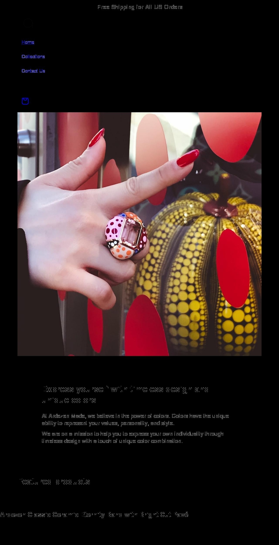 ardezenmade.com shopify website screenshot