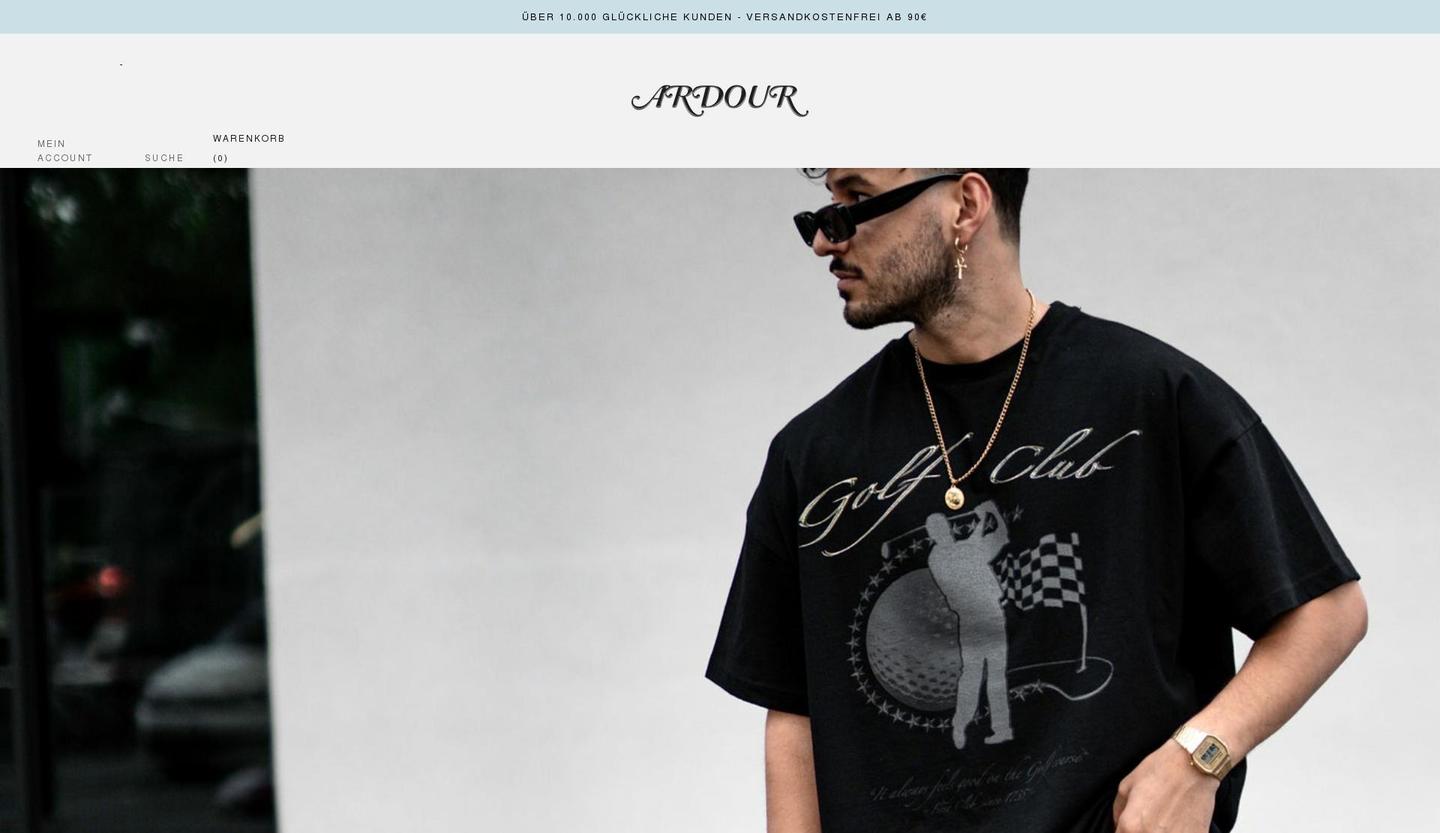 ardourclo.com shopify website screenshot