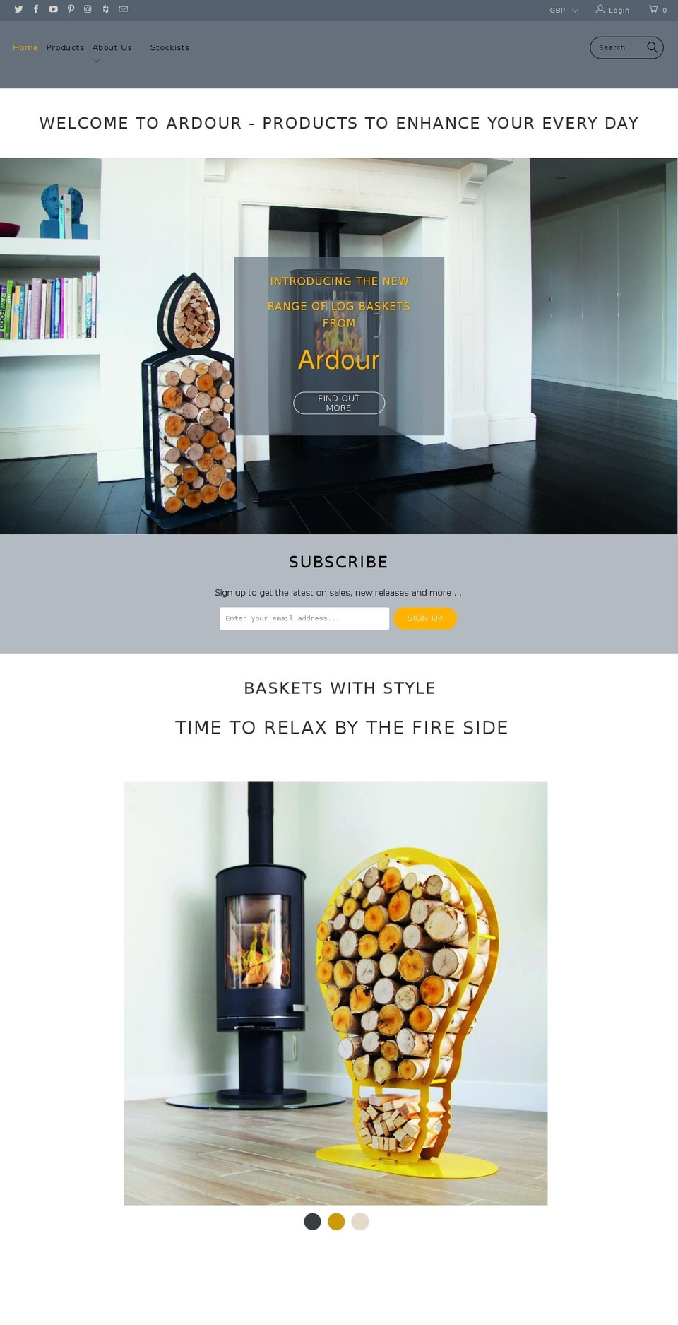 ardourliving.com — Shopify storefront screenshot