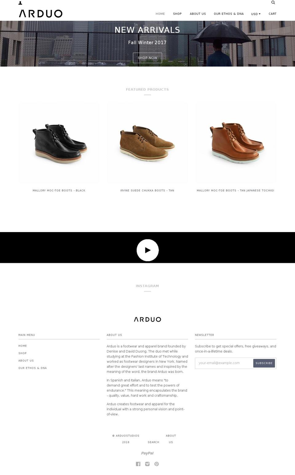 arduostudios.com — Shopify storefront screenshot