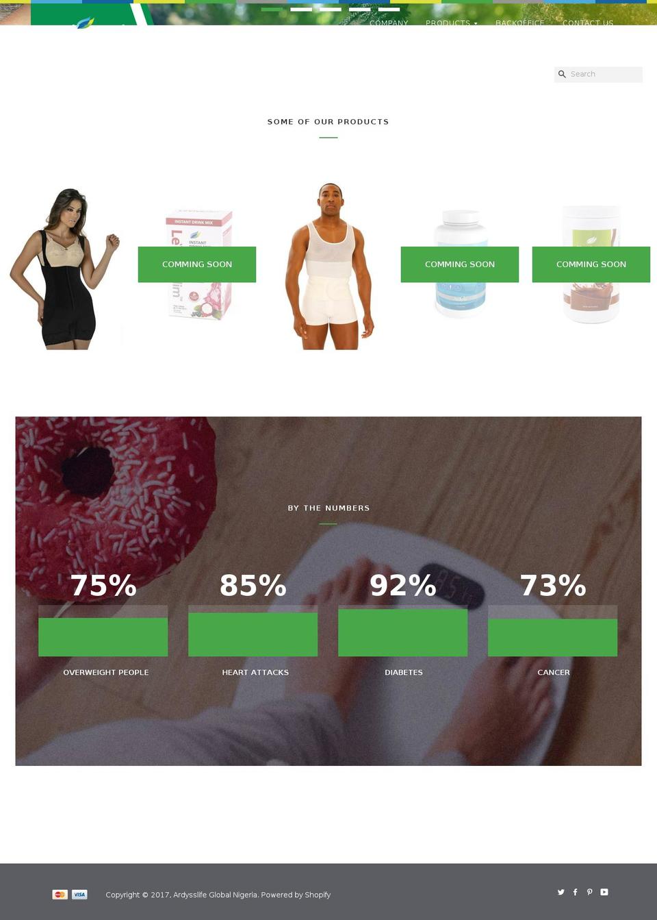 ardysslifenigeria.com shopify website screenshot