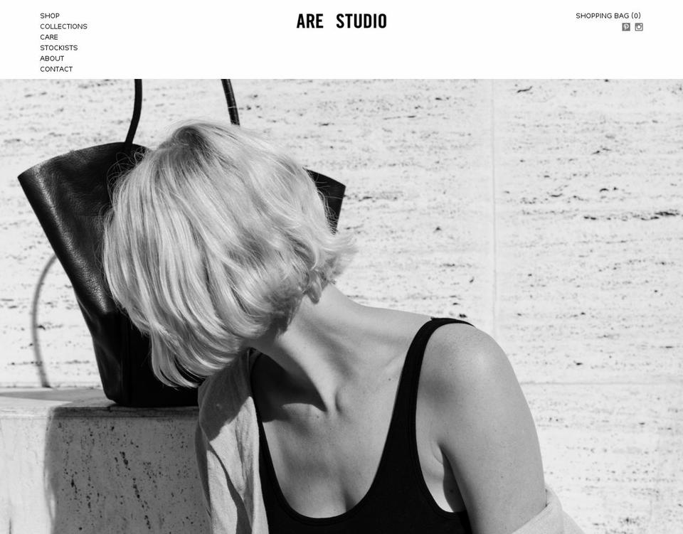 are-studio.com shopify website screenshot