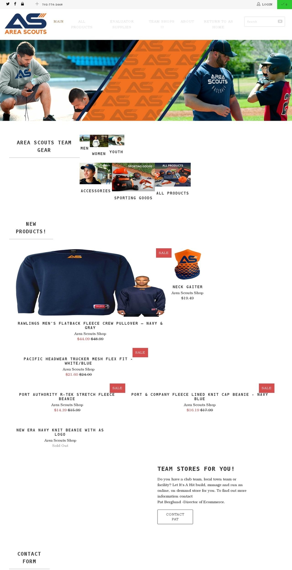 areascouts.shop shopify website screenshot