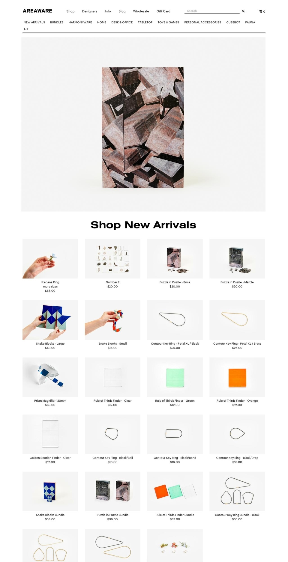 Areaware 2.0 Live Shopify theme site example areawaretransport.com