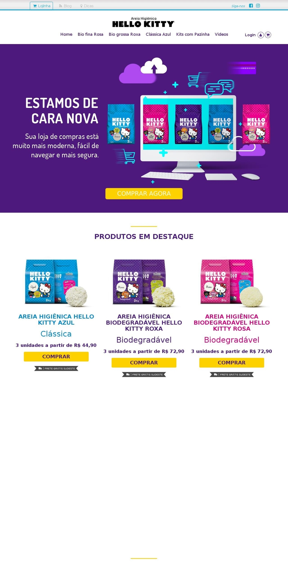 areiadegato.com.br shopify website screenshot