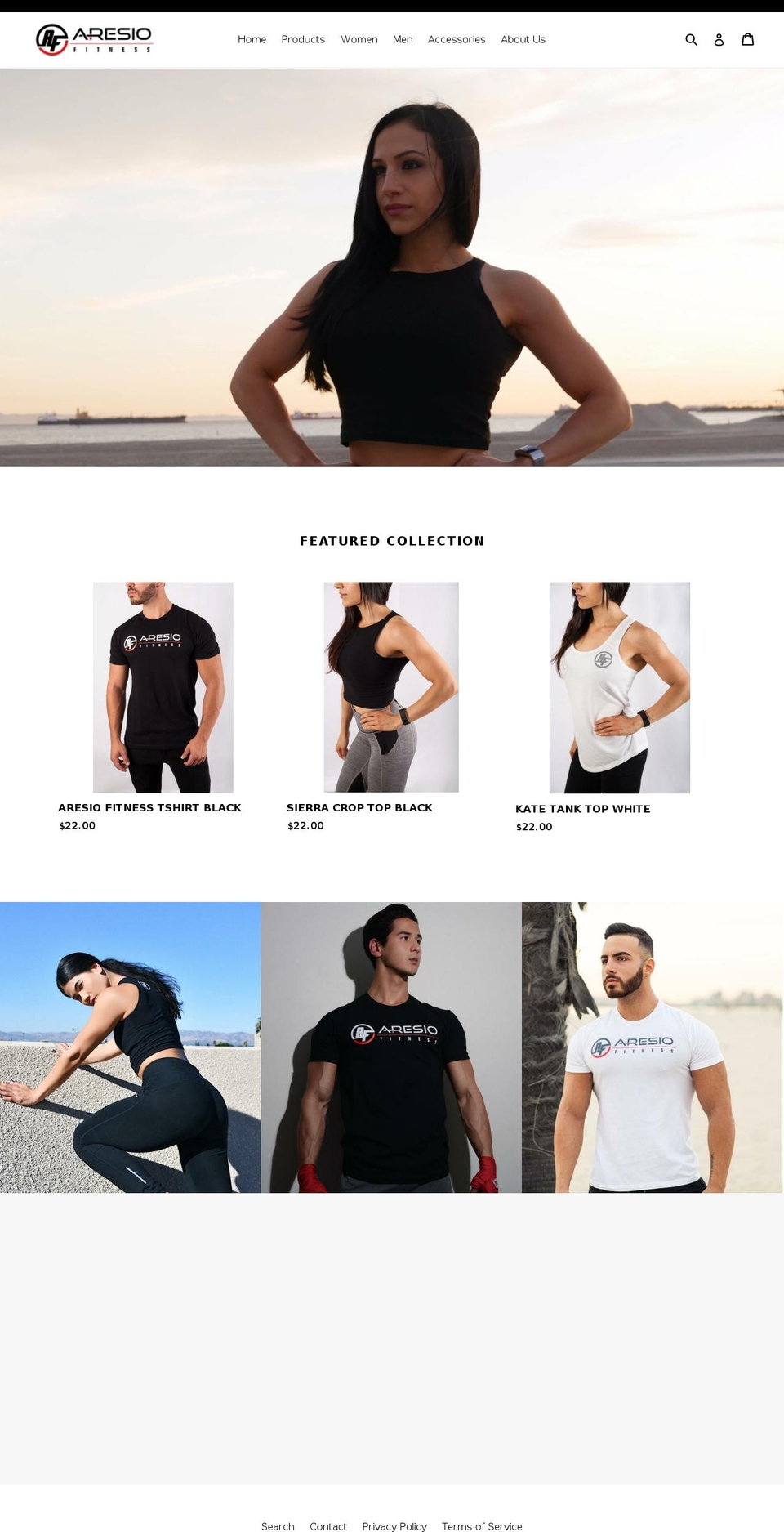 aresiofitness.com — Shopify storefront screenshot