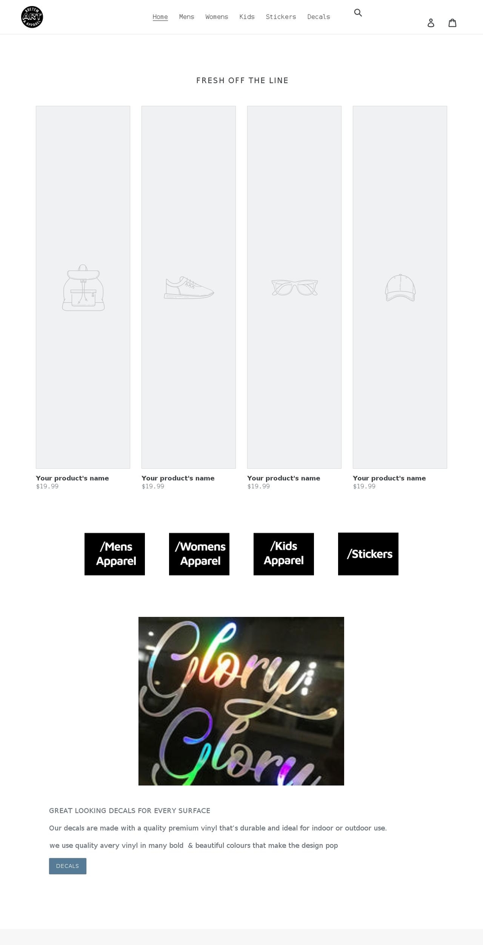 aretemart.com.au shopify website screenshot