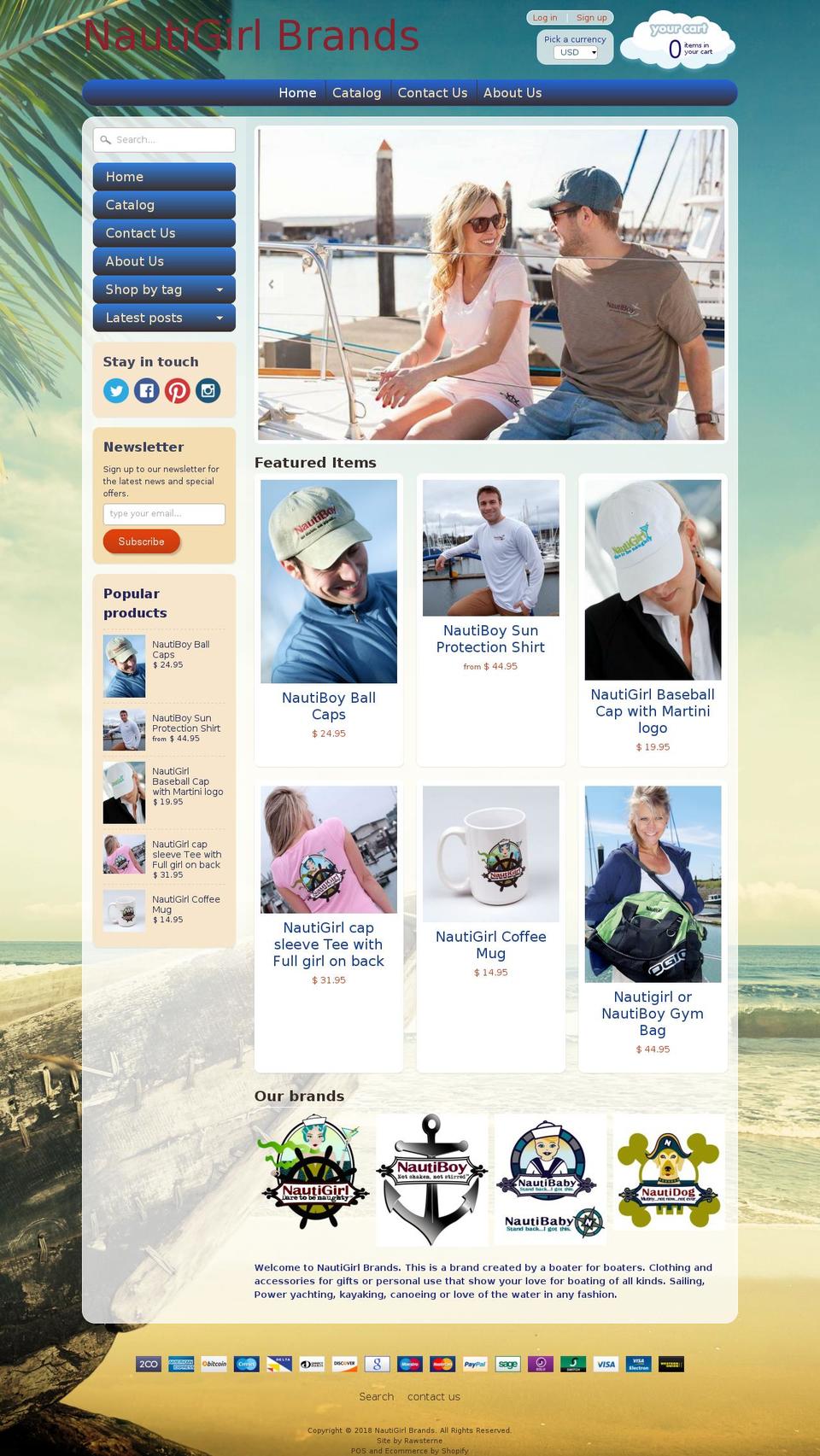 areyouanautiboy.com — Shopify storefront screenshot