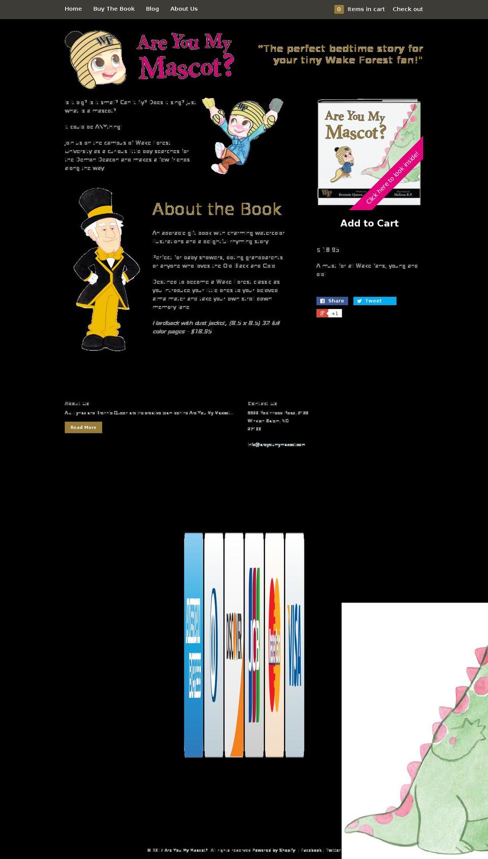 areyoumymascot.com shopify website screenshot