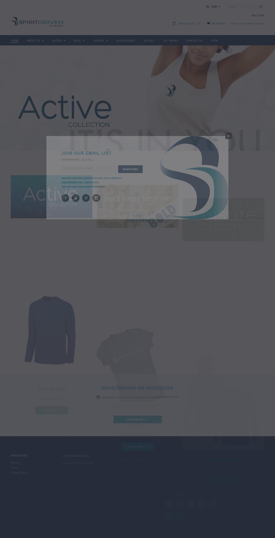 areyouspiritdriven.com shopify website screenshot