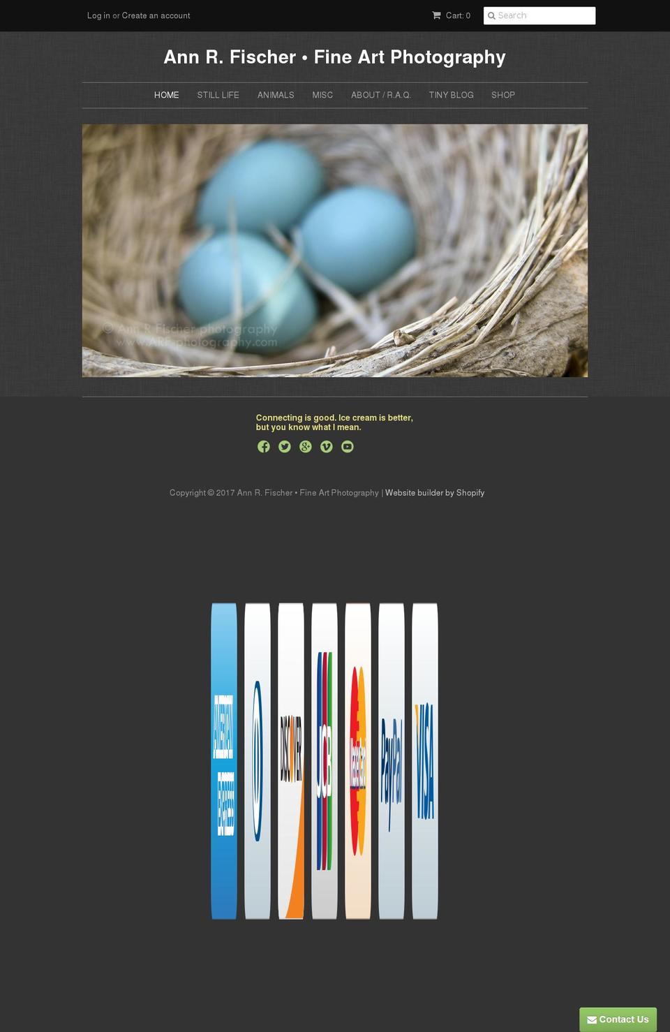 arf-photography.com shopify website screenshot