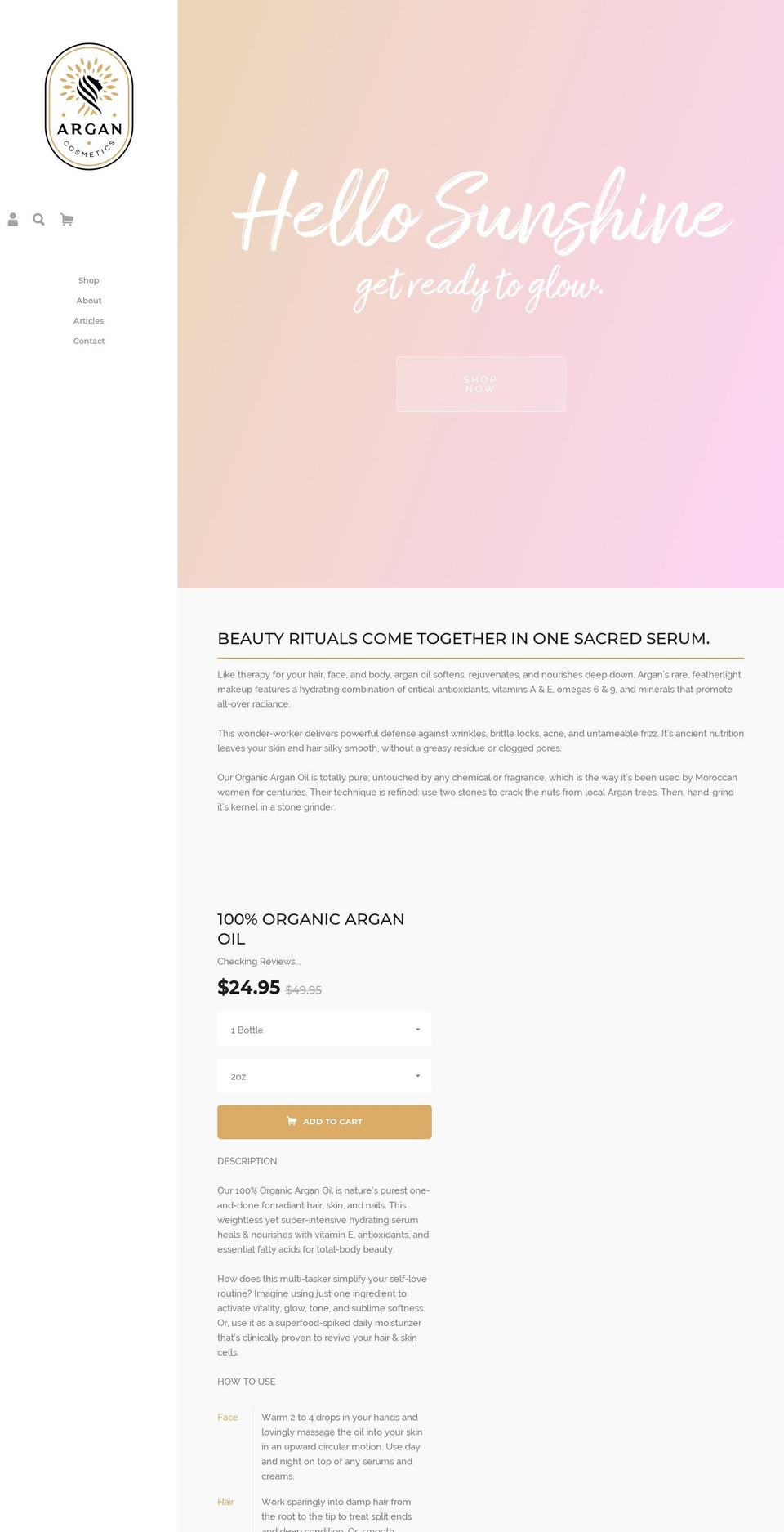argan.com — Shopify store on .com