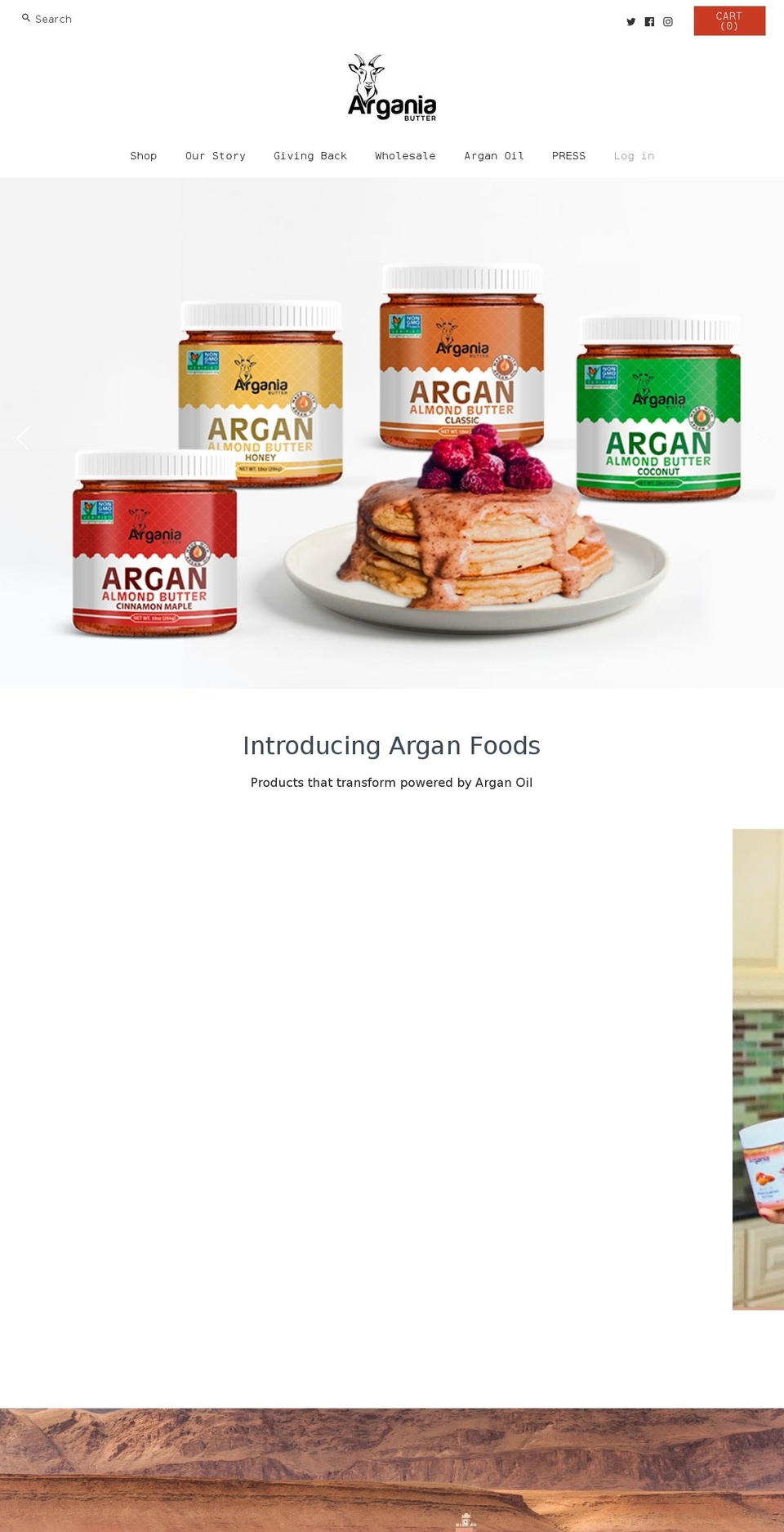 A\u0026Z Designs Shopify theme site example arganiabutter.com