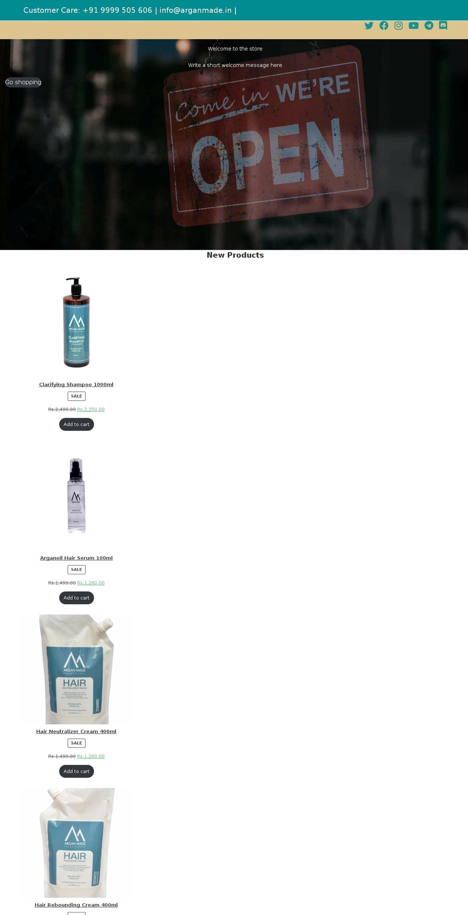 arganmade.com — Shopify storefront screenshot