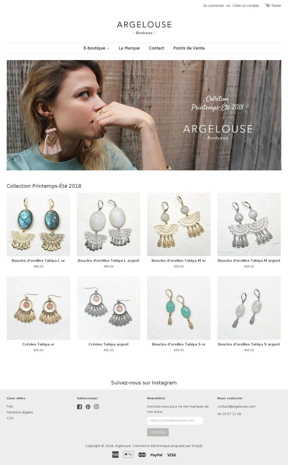 argelouse.com — Shopify storefront screenshot