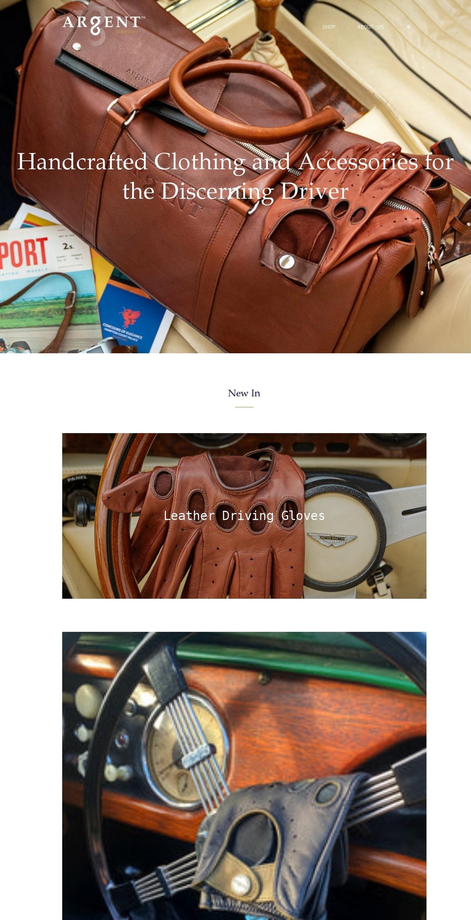 argentbespoke.com shopify website screenshot