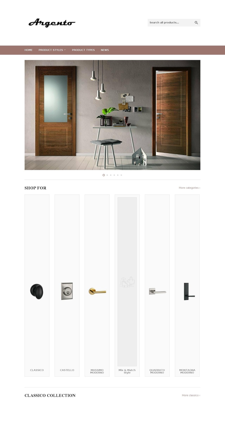 argentohardware.com — Shopify storefront screenshot