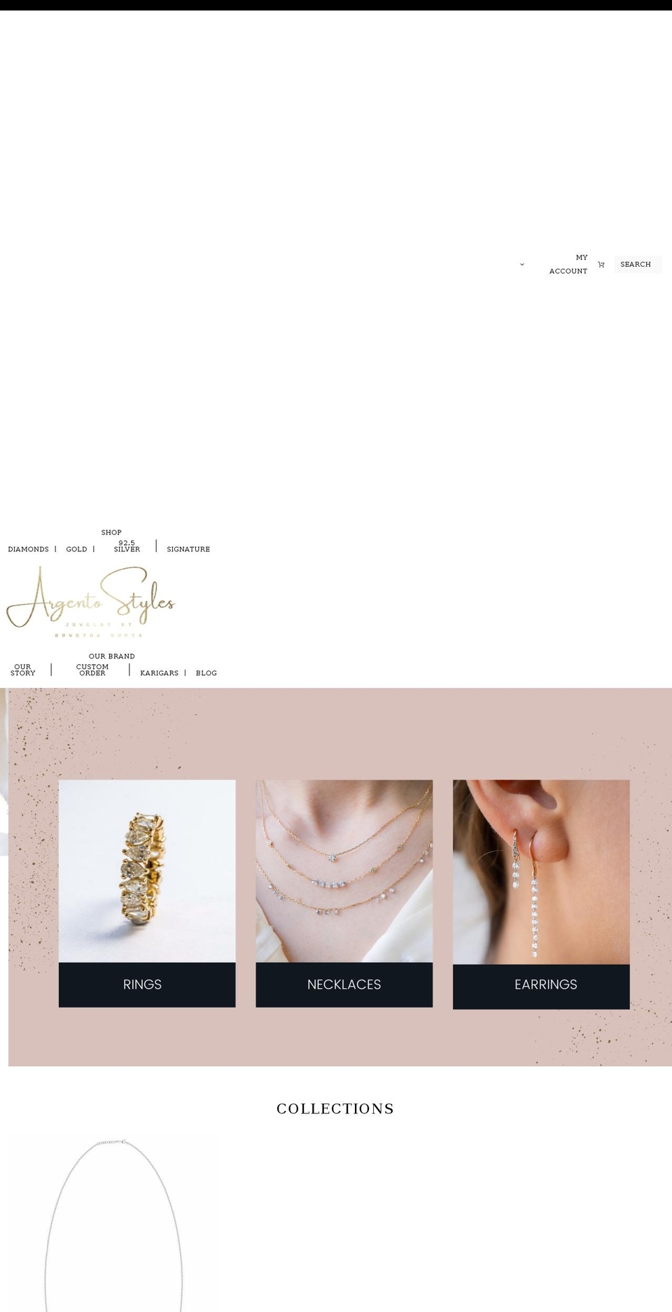 DEV -- Shopify theme site example argentostyles.com