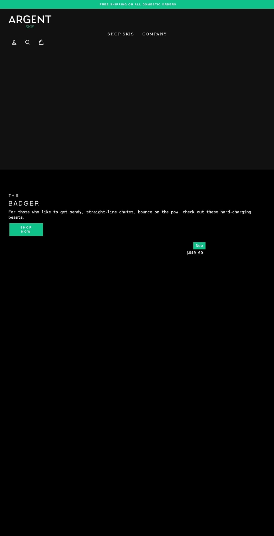 argentskis.com shopify website screenshot