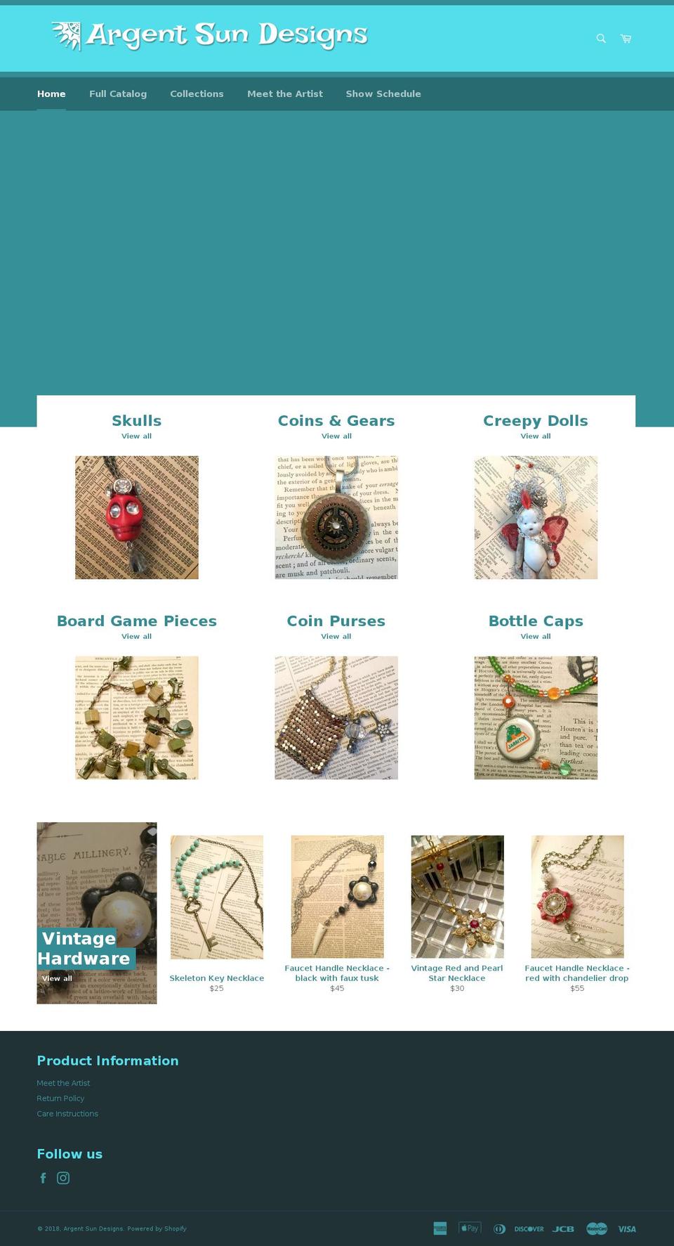 argentsundesigns.com shopify website screenshot