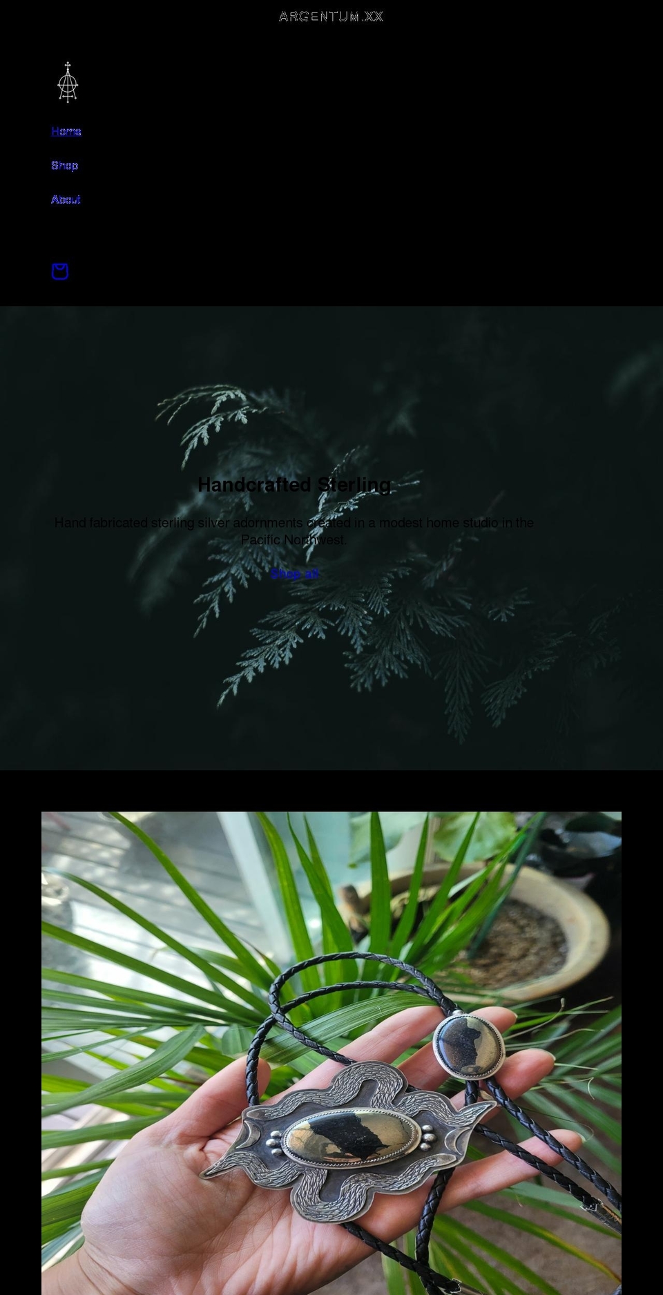 argentumxx.com shopify website screenshot