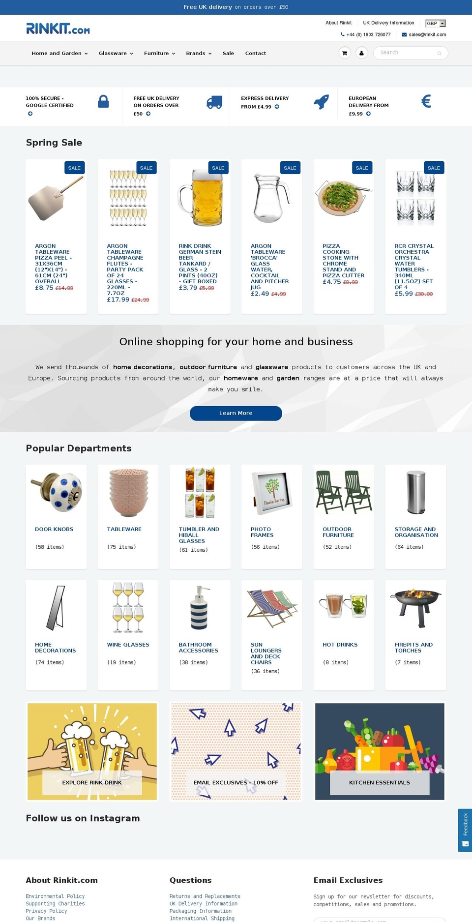 New Rinkit 31.03.2017 Shopify theme site example argontableware.com