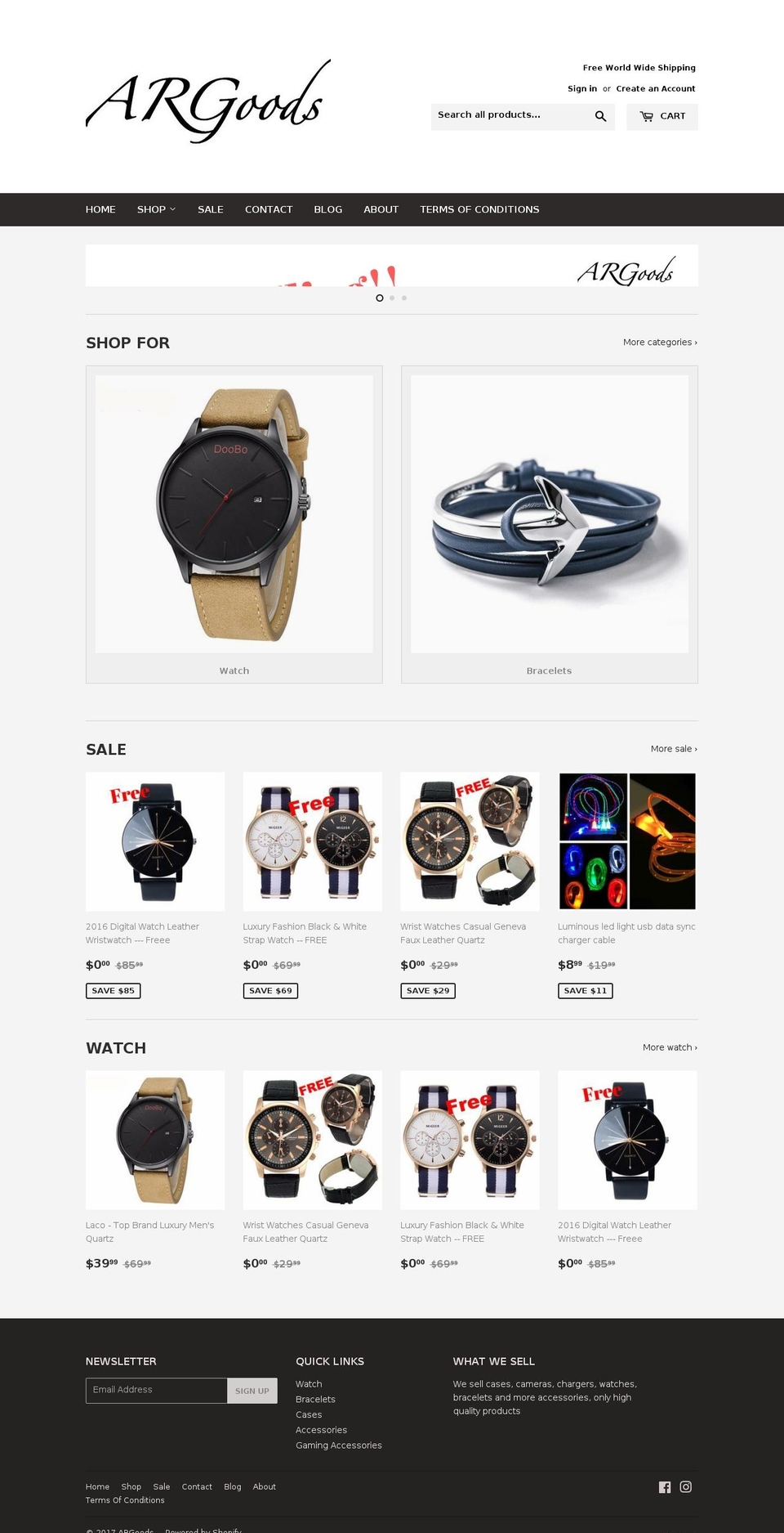 argoods.com shopify website screenshot