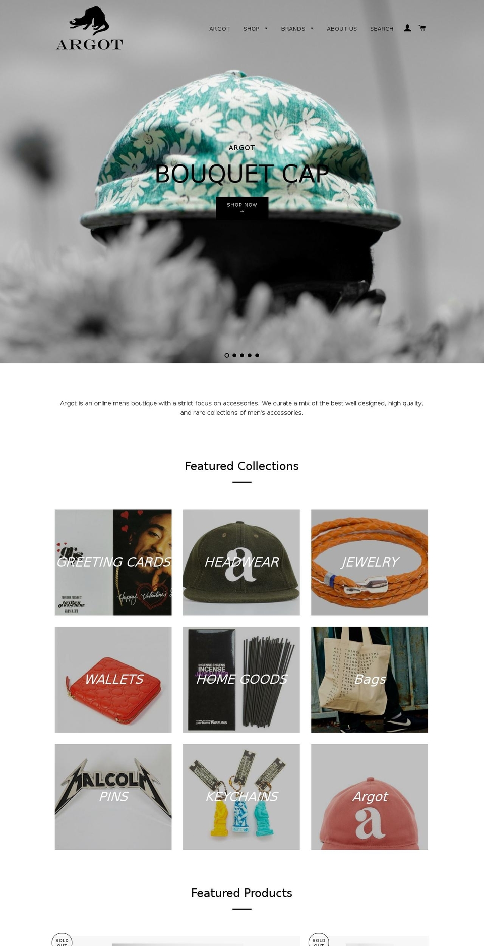 argotshop.com — Shopify storefront screenshot
