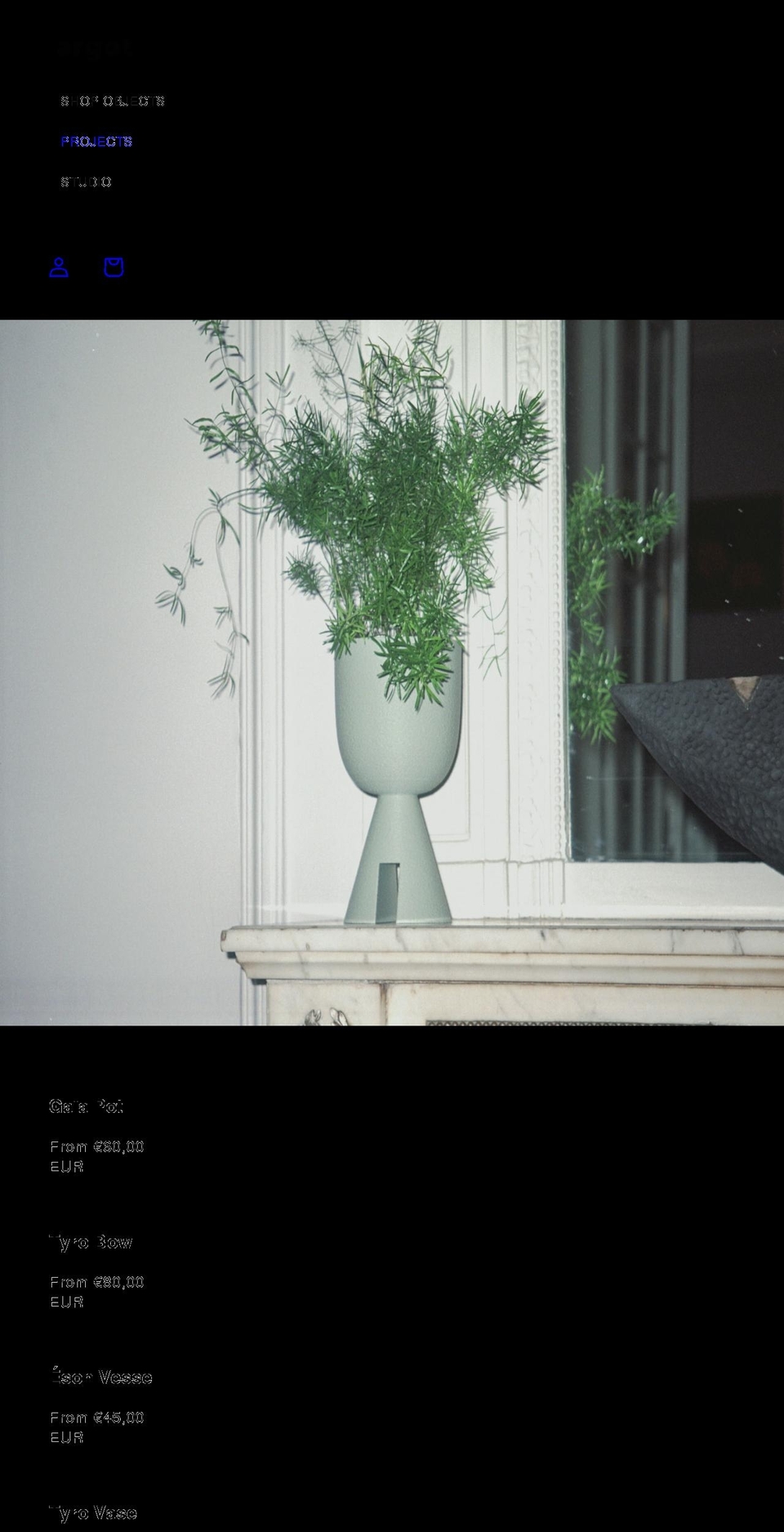 argotstudio.com shopify website screenshot