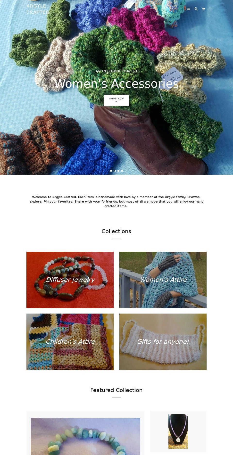 argylecrafted.com shopify website screenshot