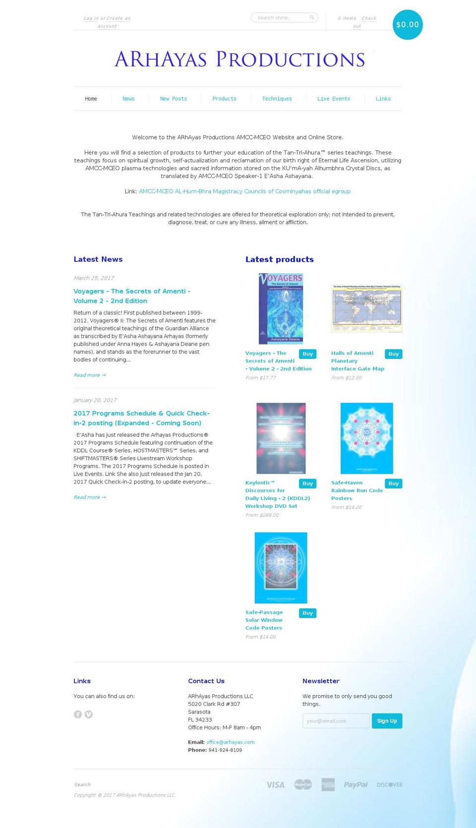 arhayas.com shopify website screenshot