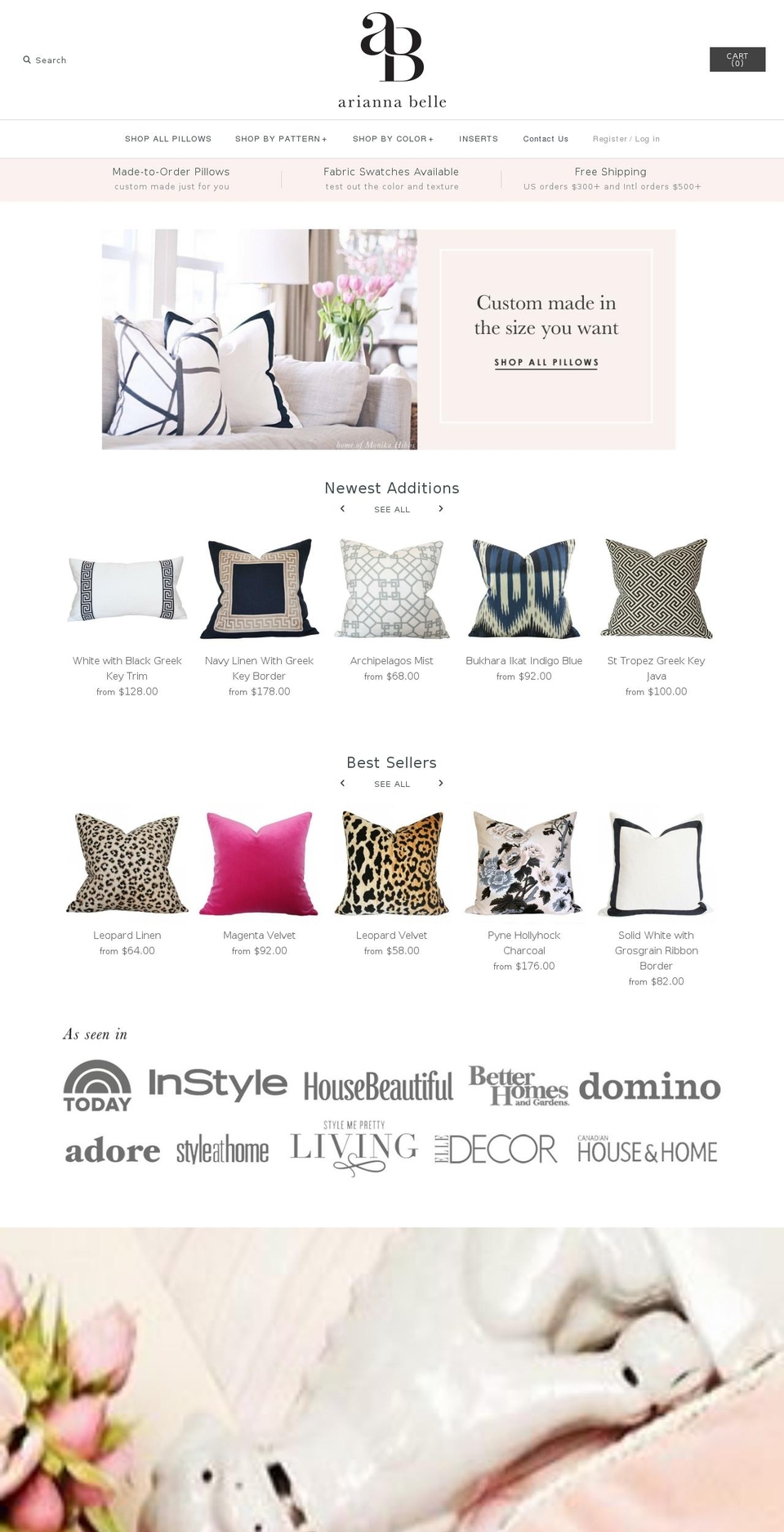 ariannabelle.com shopify website screenshot