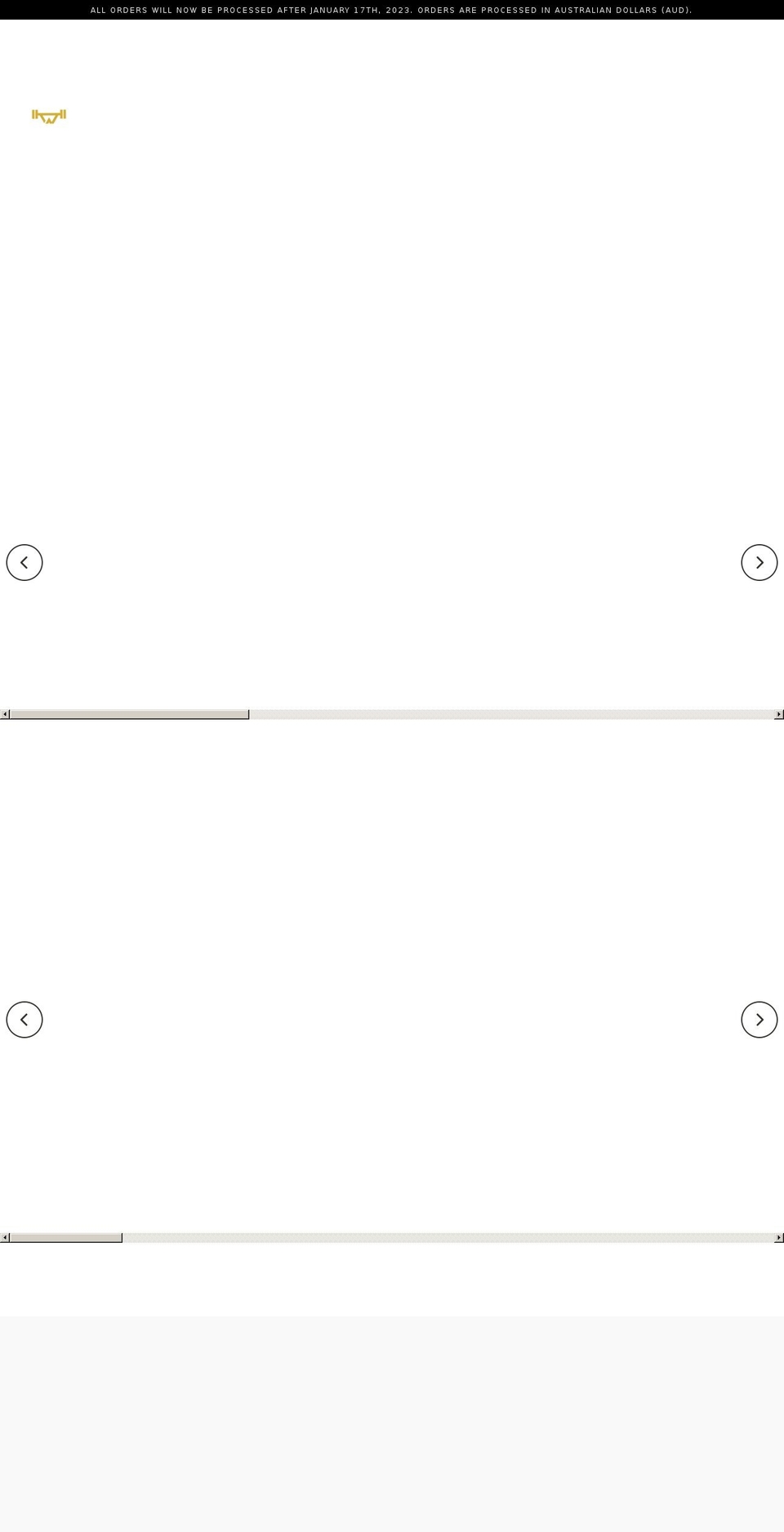 ariawearstore.com shopify website screenshot