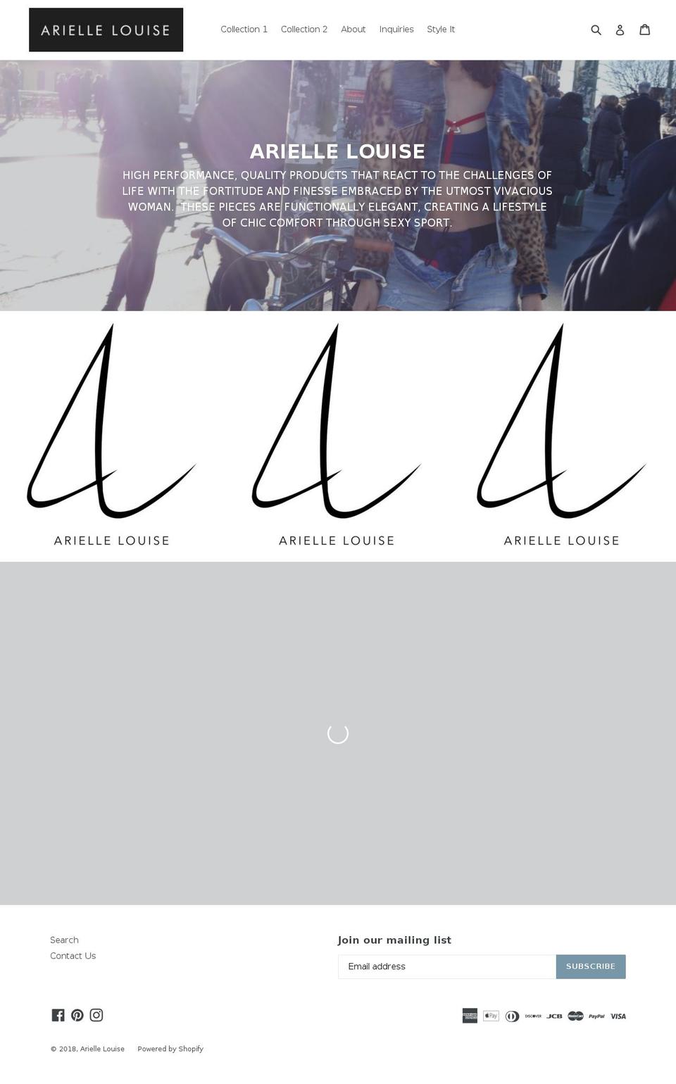 ariellelouise.com — Shopify store on .com