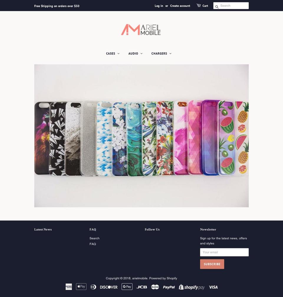 arielmobile.com — Shopify storefront screenshot