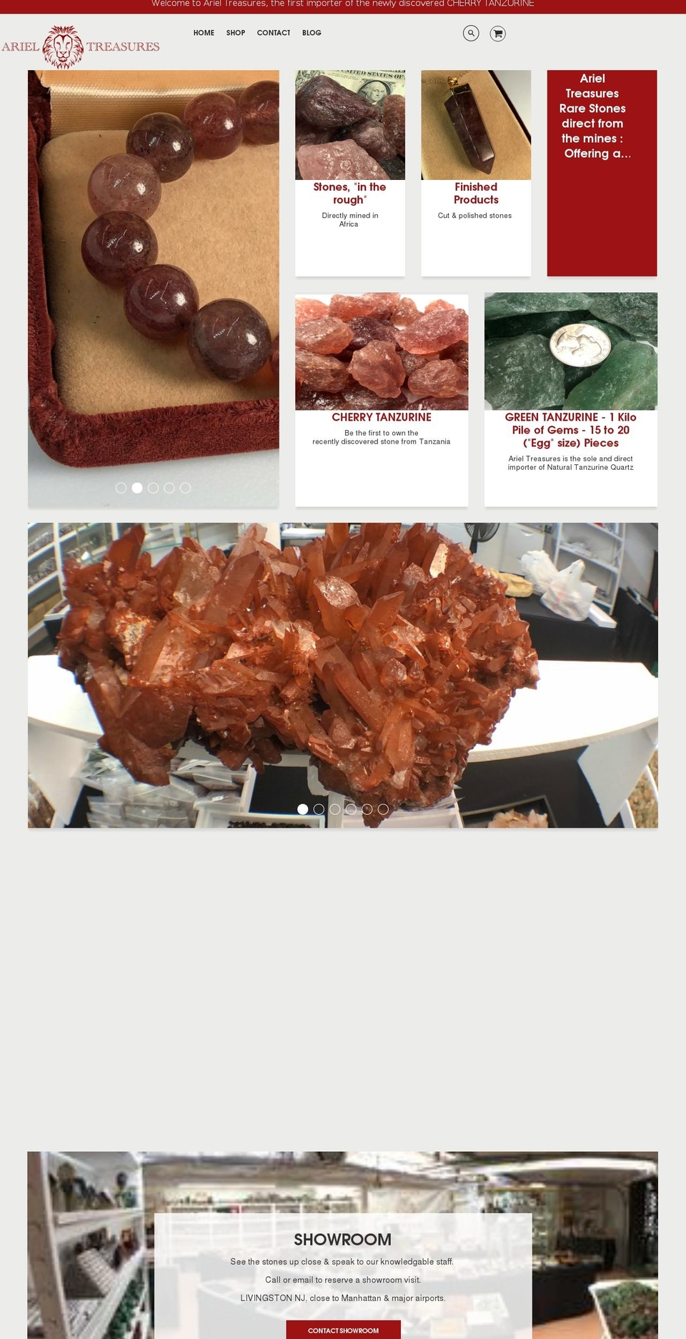 arieltreasures.com shopify website screenshot