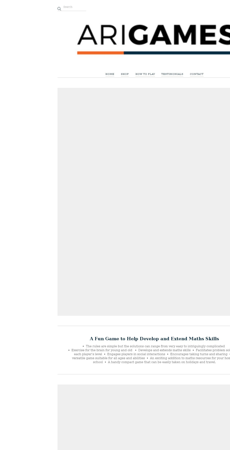 arigames.com.au shopify website screenshot