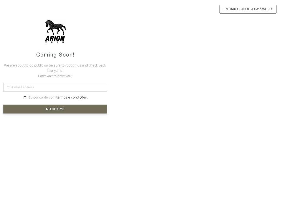 arionmoto.com shopify website screenshot
