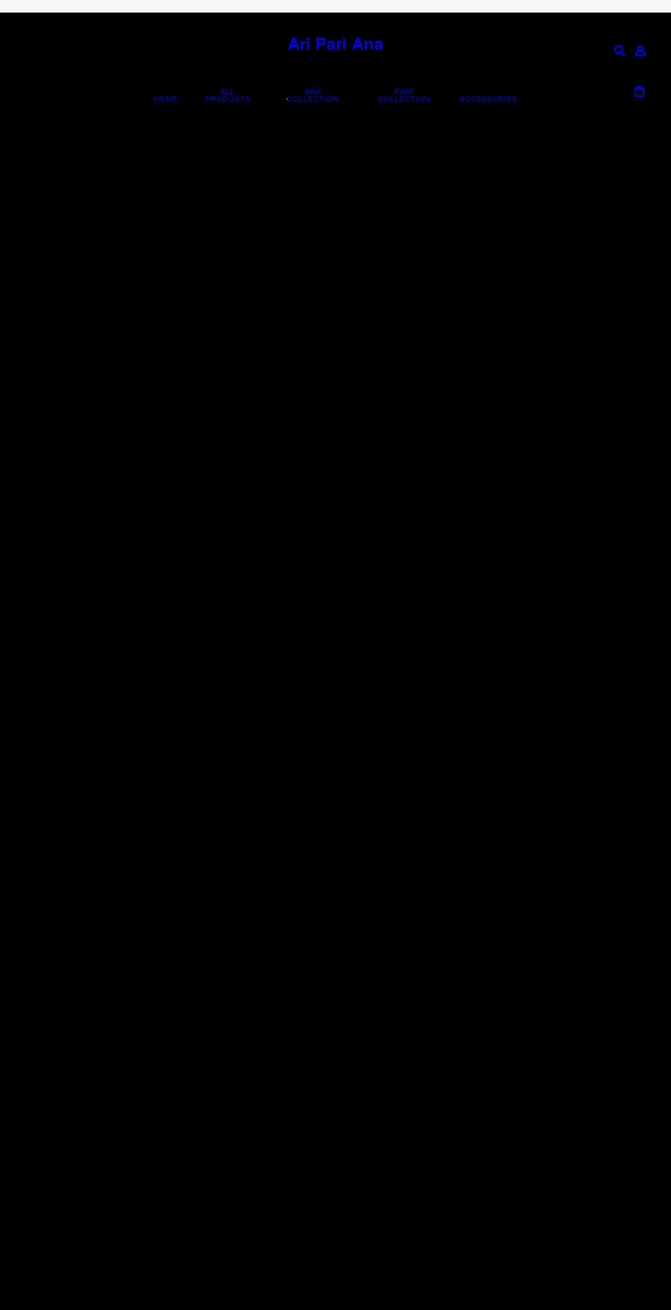 aripariana.com shopify website screenshot