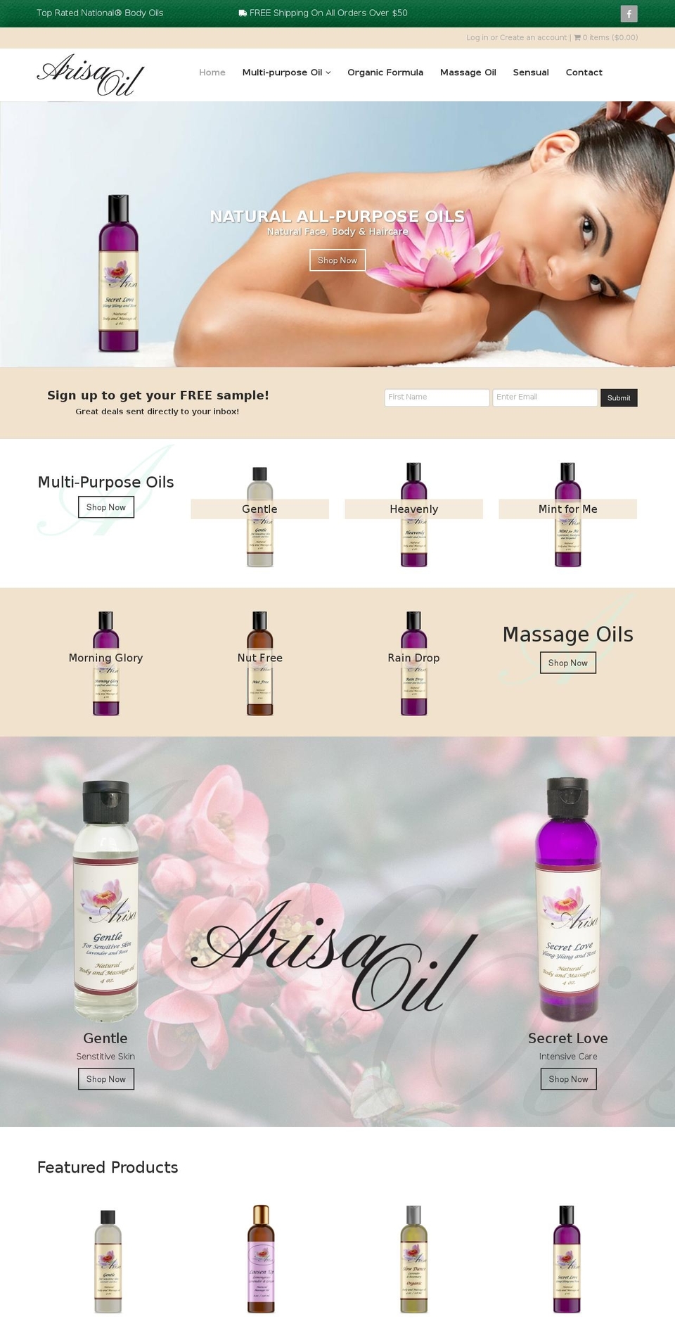 gl-shopify-107-master Shopify theme site example arisaoil.com