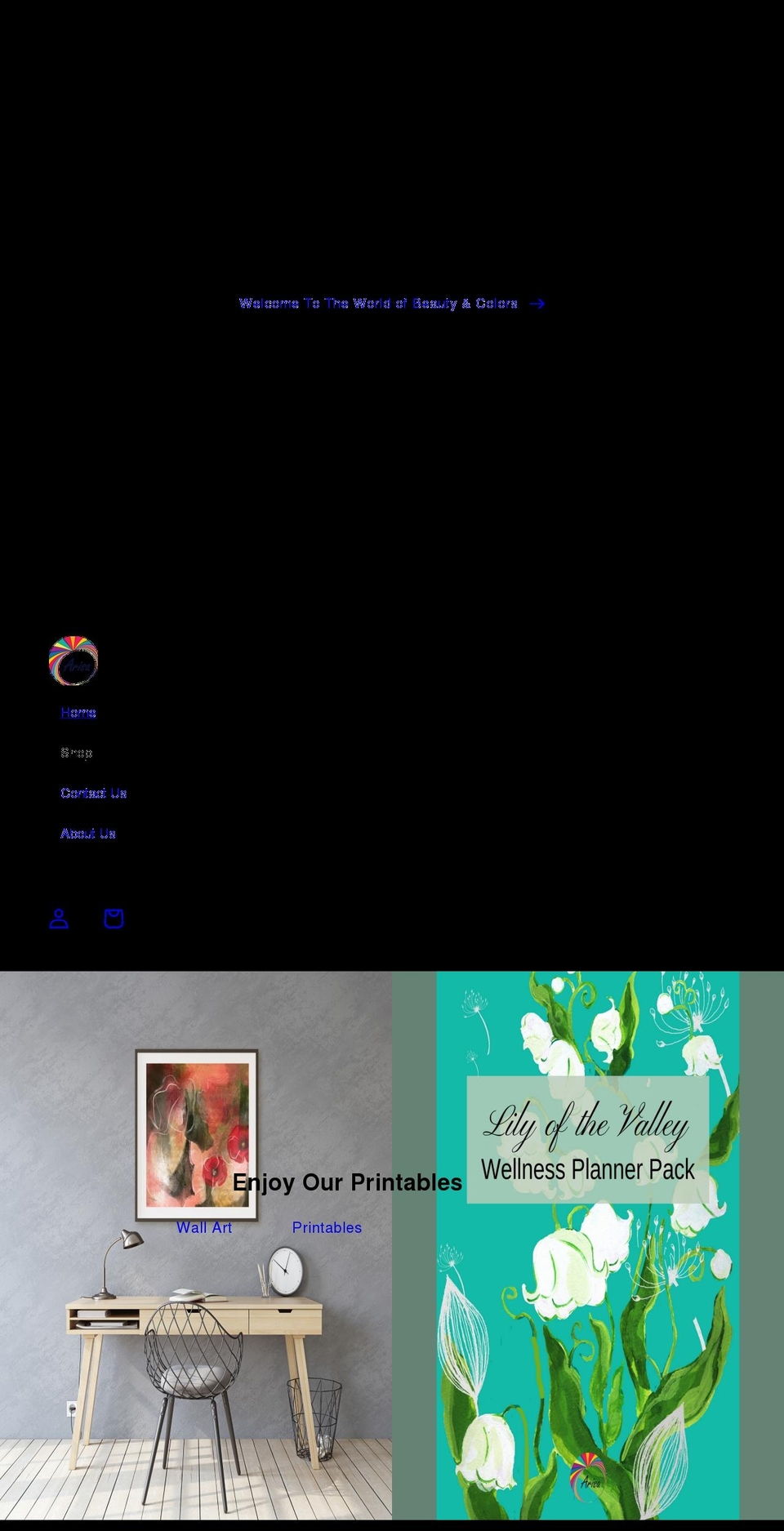 arisateam.com shopify website screenshot