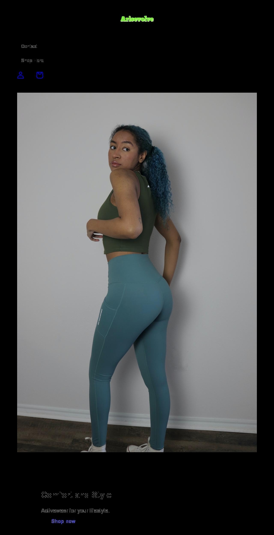 arisevolve.com shopify website screenshot