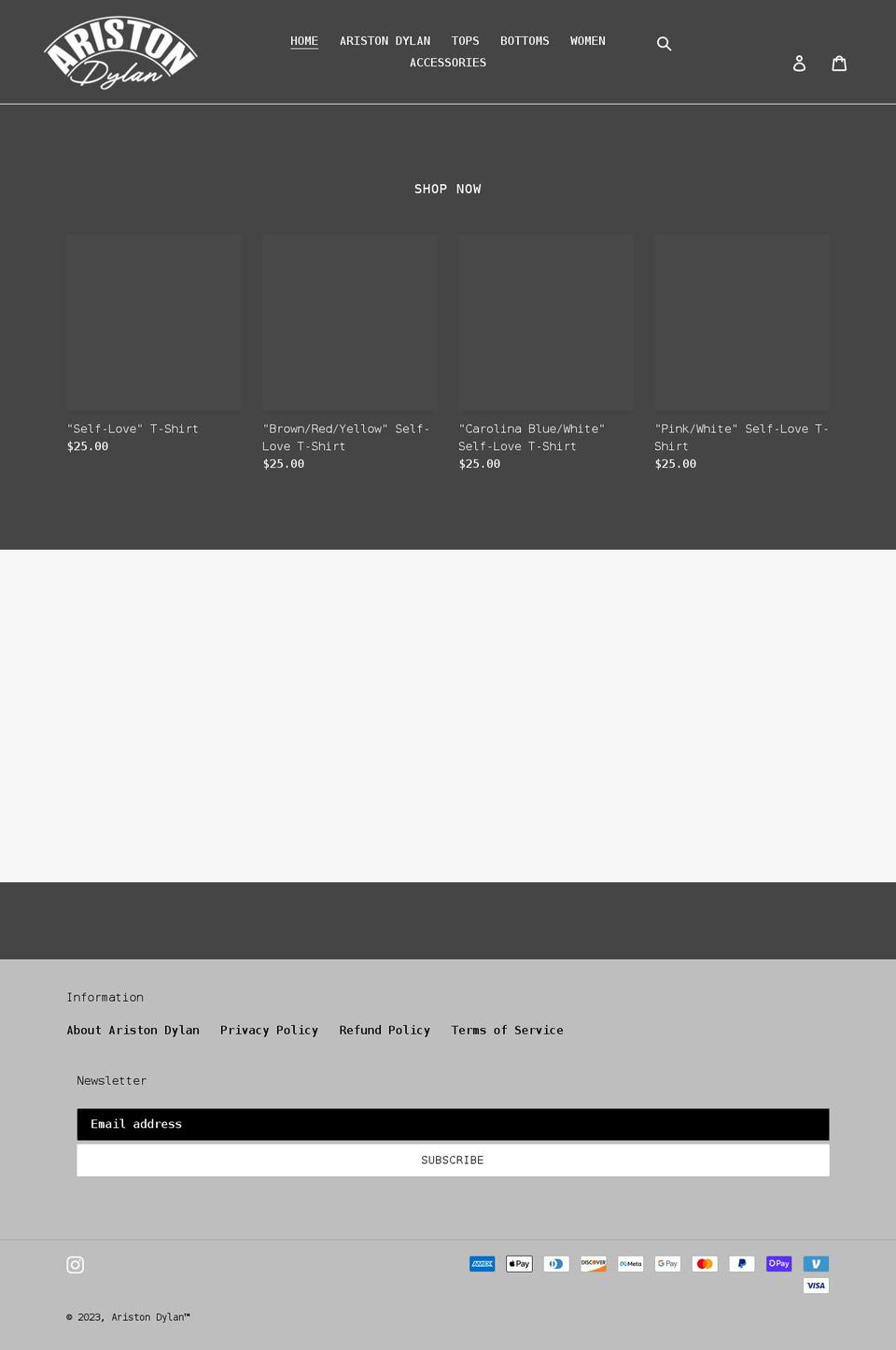 aristondylan.com shopify website screenshot