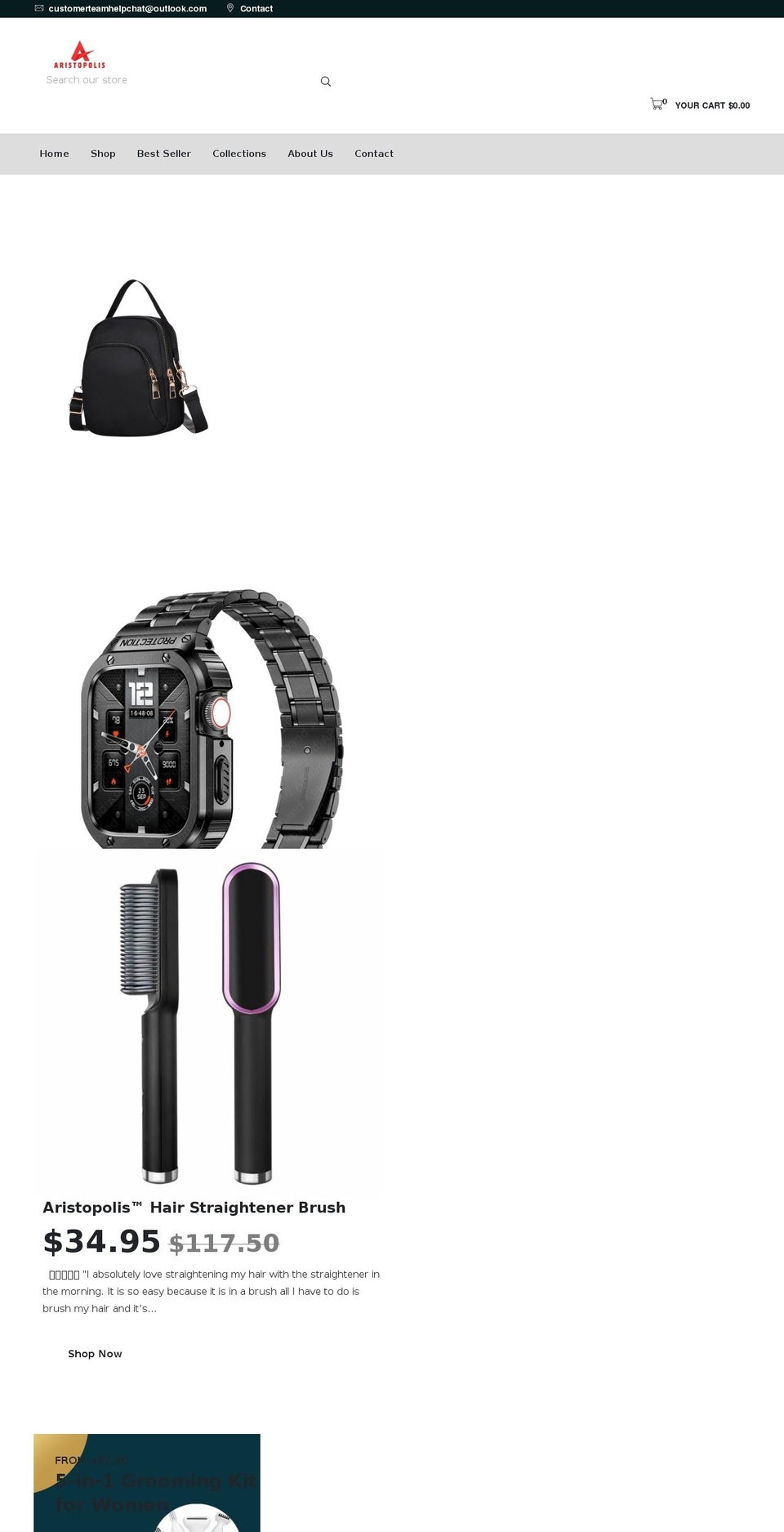 aristopolis.com shopify website screenshot