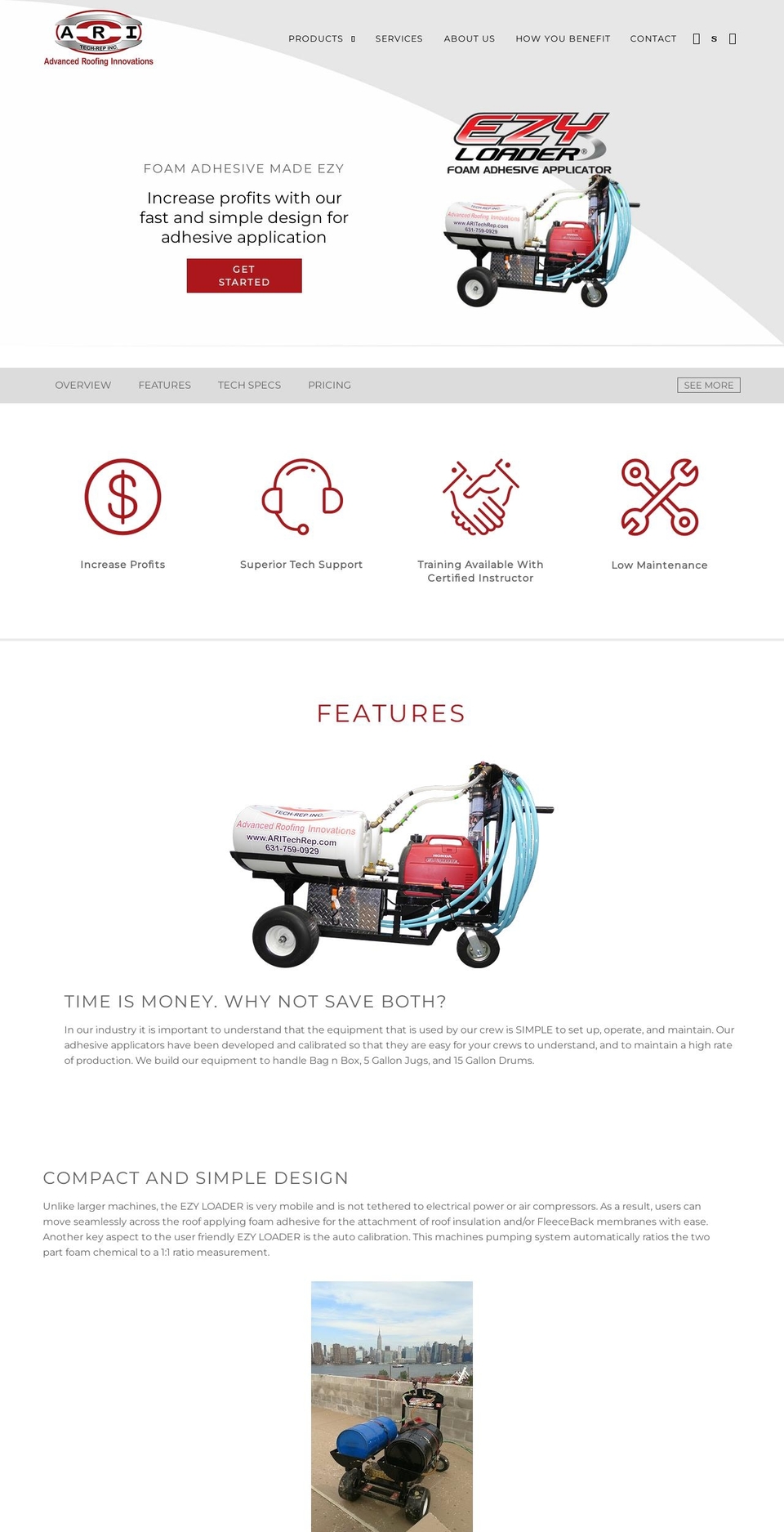 aritechrep.com shopify website screenshot